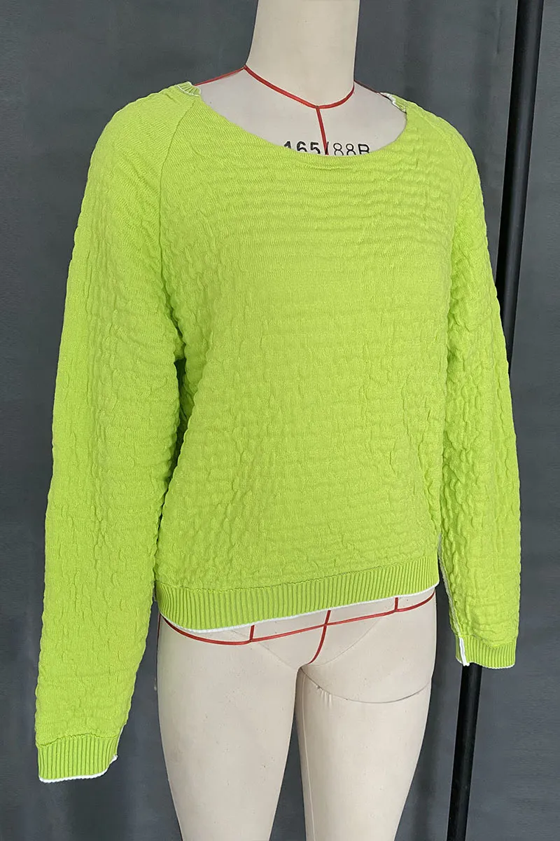 WG619 Long Sleeve Loose Sweater
