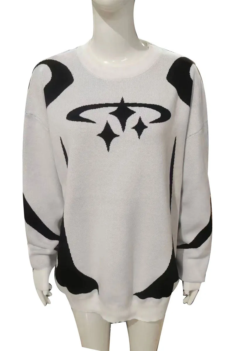 WG763 Long Sleeve Loose Sweater