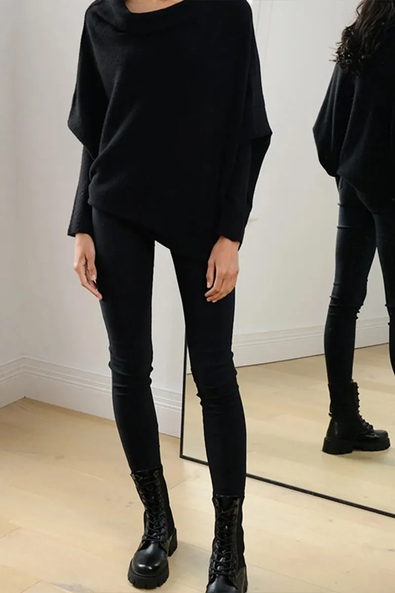 WH0256 Off Shoulder Fashion Sweater