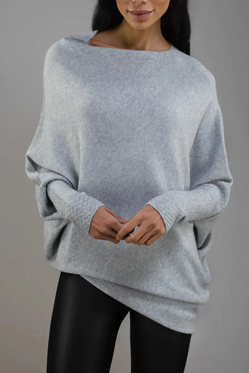 WH0256 Off Shoulder Fashion Sweater