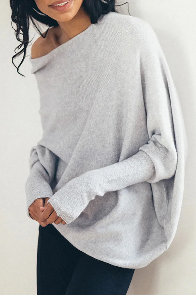 WH0256 Off Shoulder Fashion Sweater