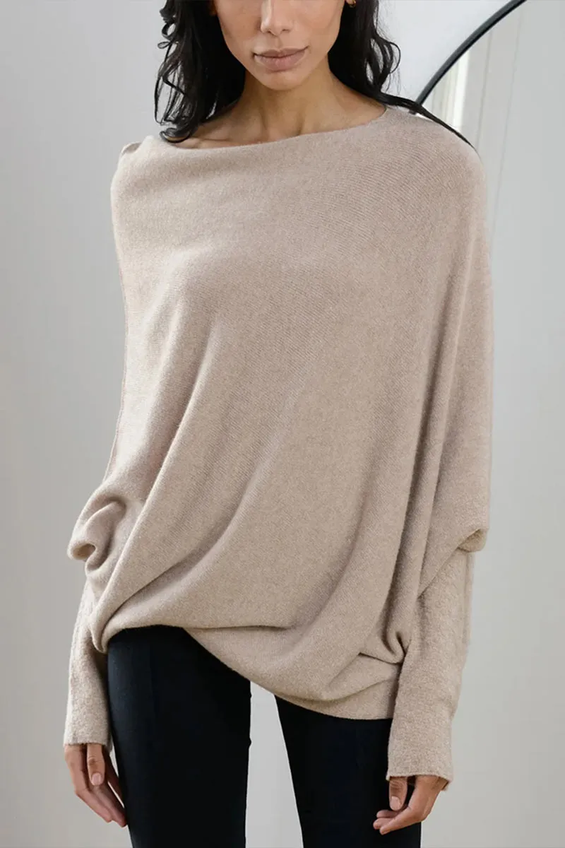 WH0256 Off Shoulder Fashion Sweater