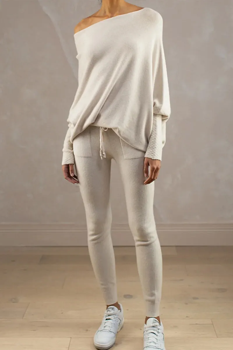 WH0256 Off Shoulder Fashion Sweater