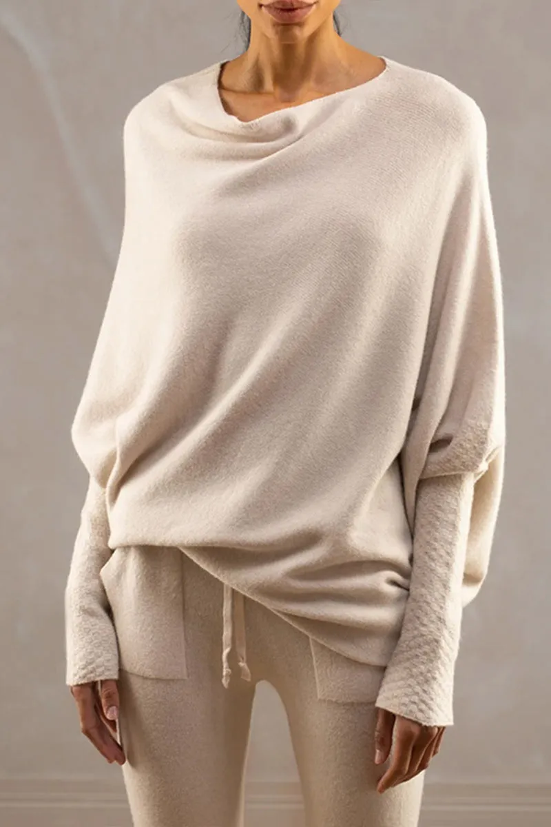 WH0256 Off Shoulder Fashion Sweater
