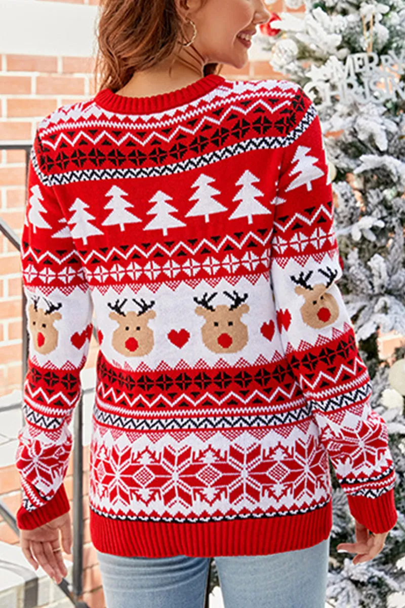 WI0125 Holiday Loose Fit Sweater