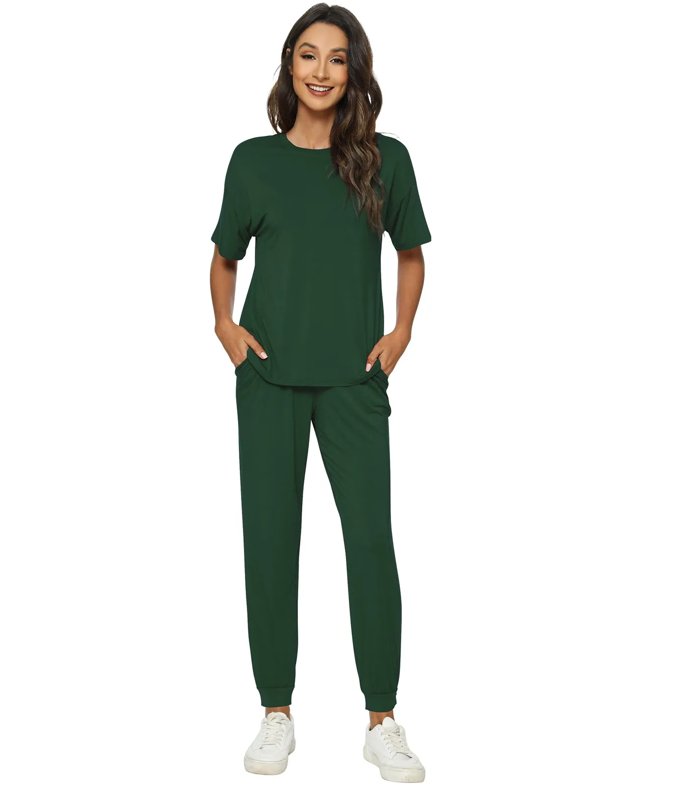 WiWi Womens Bamboo Two Piece Outfits Sets