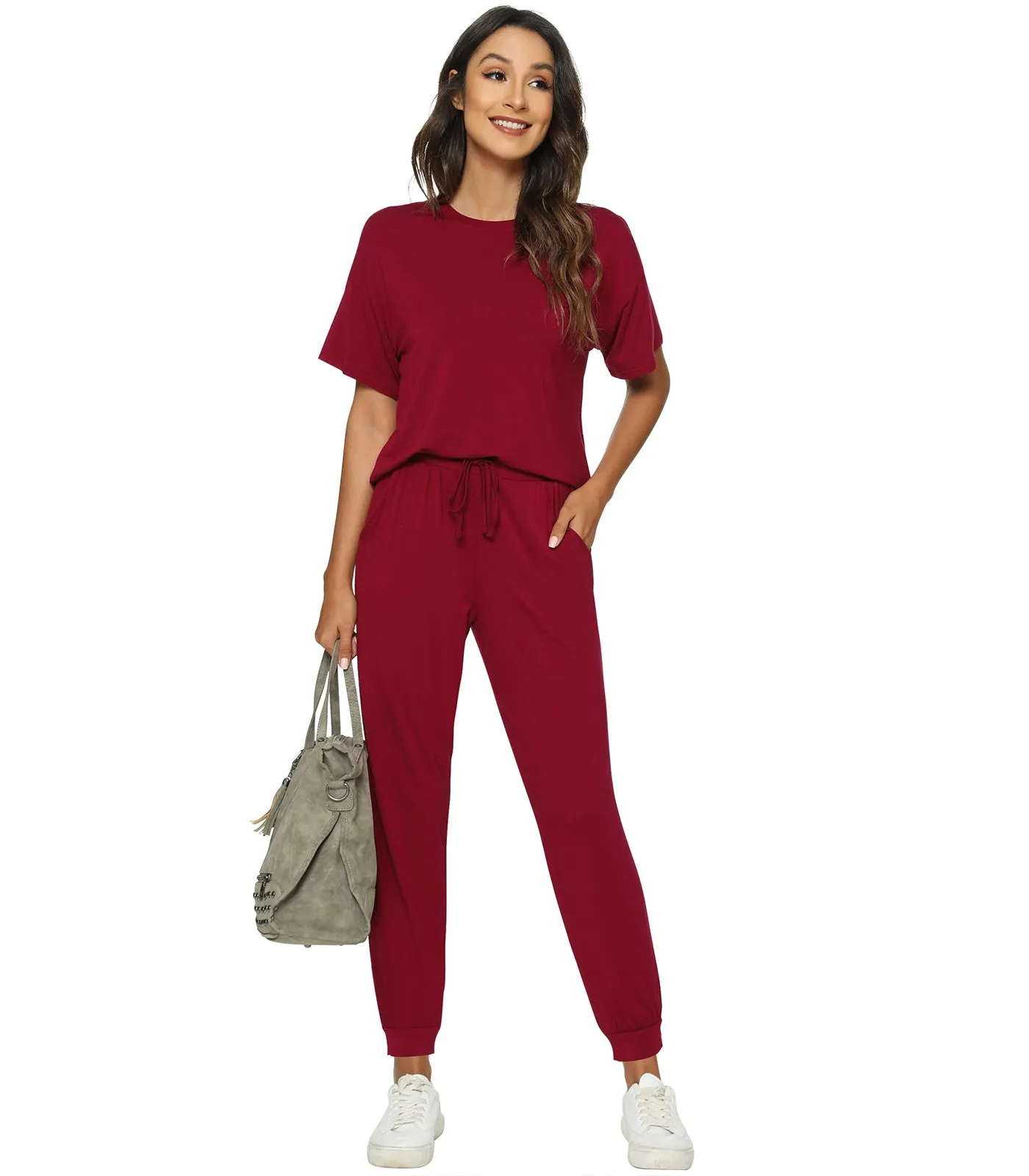 WiWi Womens Bamboo Two Piece Outfits Sets