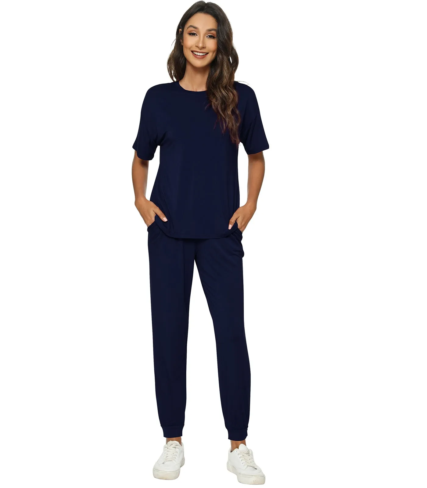 WiWi Womens Bamboo Two Piece Outfits Sets