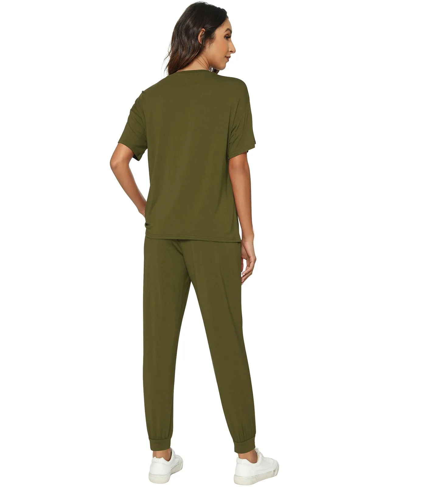 WiWi Womens Bamboo Two Piece Outfits Sets