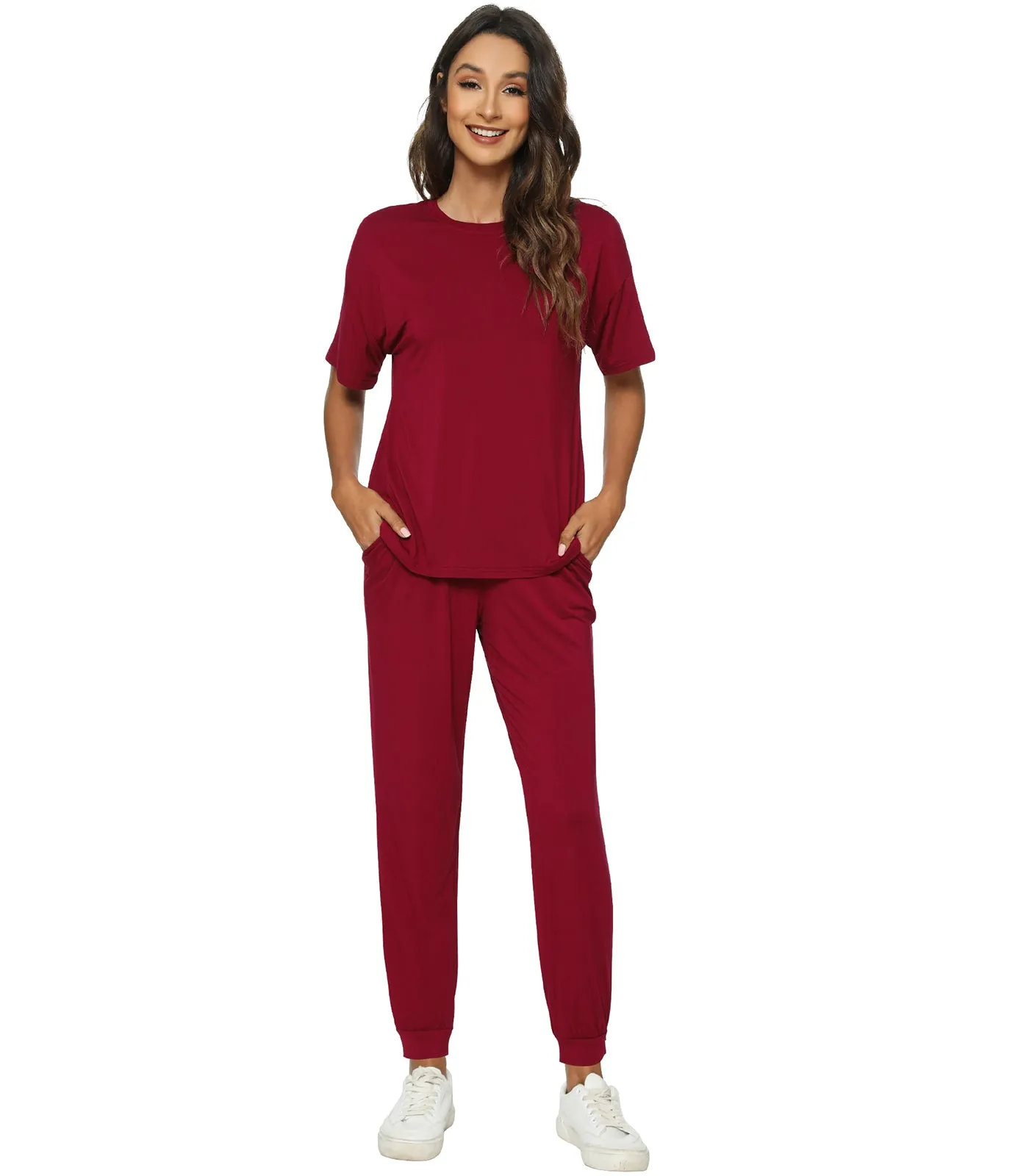 WiWi Womens Bamboo Two Piece Outfits Sets