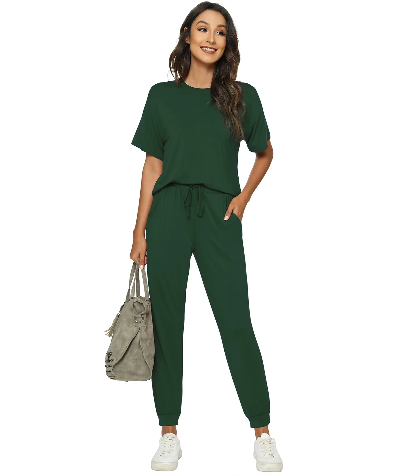 WiWi Womens Bamboo Two Piece Outfits Sets