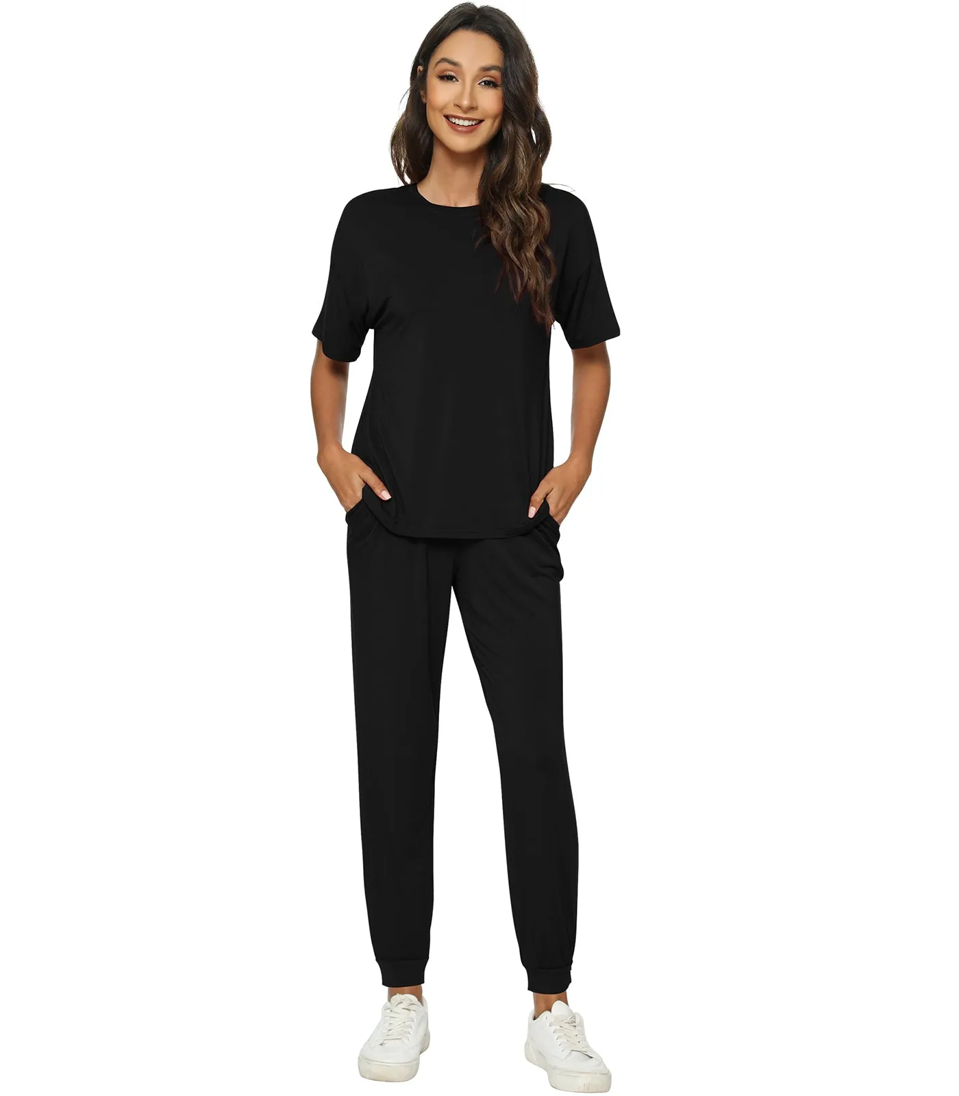 WiWi Womens Bamboo Two Piece Outfits Sets