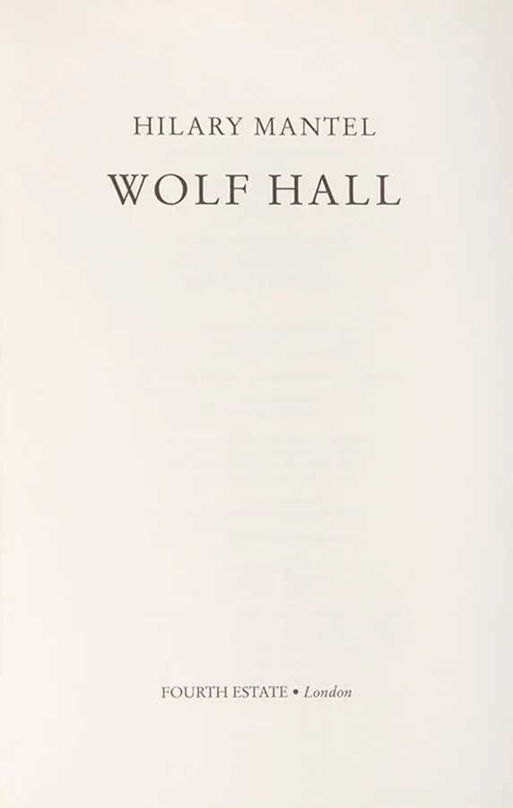 [Wolf Hall Trilogy]