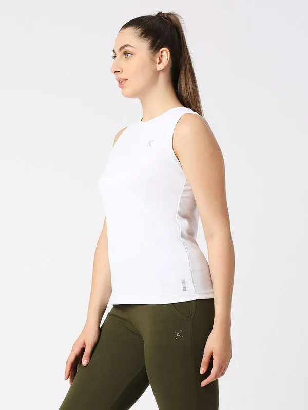 Women White Solid Top - Ebb To Street-RK-WH