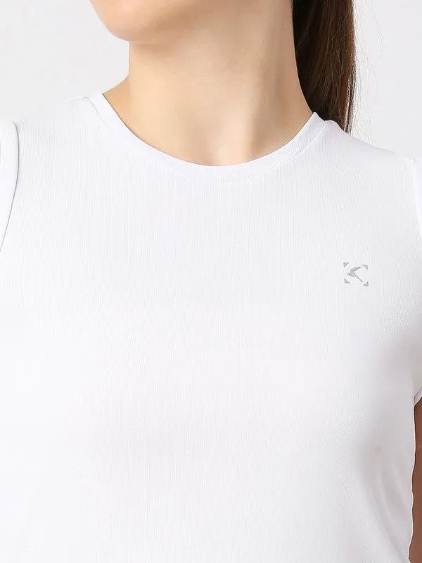 Women White Solid Top - Ebb To Street-RK-WH