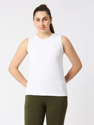 Women White Solid Top - Ebb To Street-RK-WH