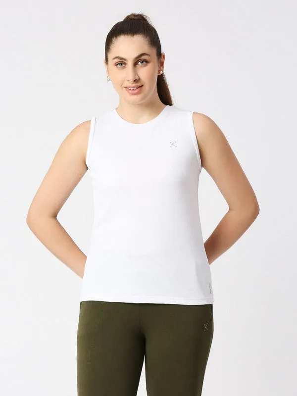 Women White Solid Top - Ebb To Street-RK-WH