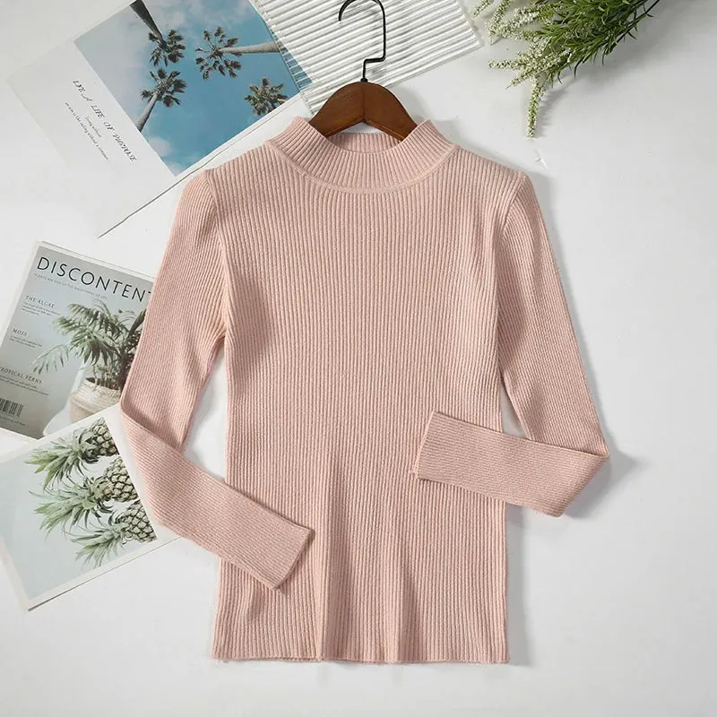 Women's Turtleneck Knitted Cashmere Soft Pullover Sweater