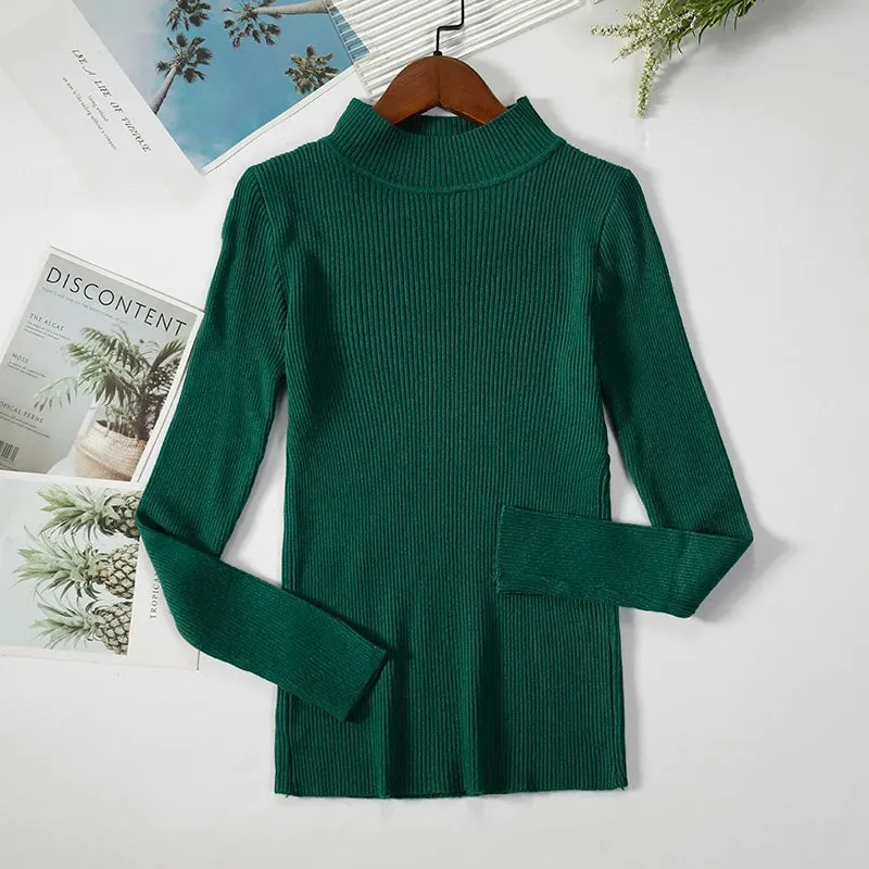 Women's Turtleneck Knitted Cashmere Soft Pullover Sweater