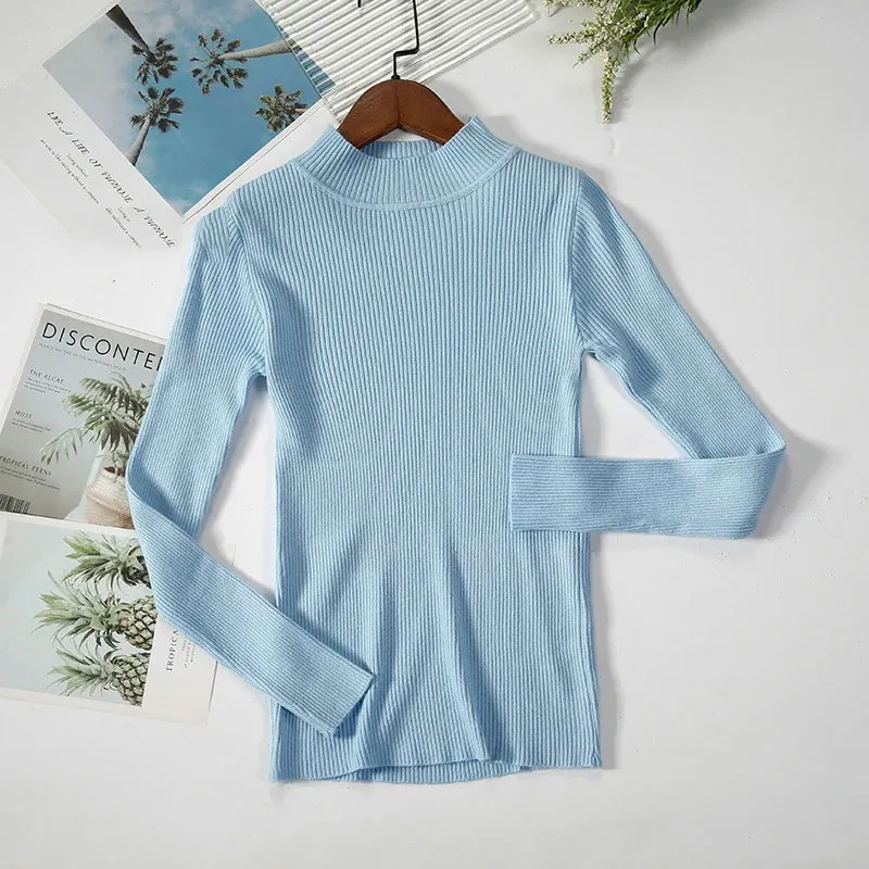 Women's Turtleneck Knitted Cashmere Soft Pullover Sweater