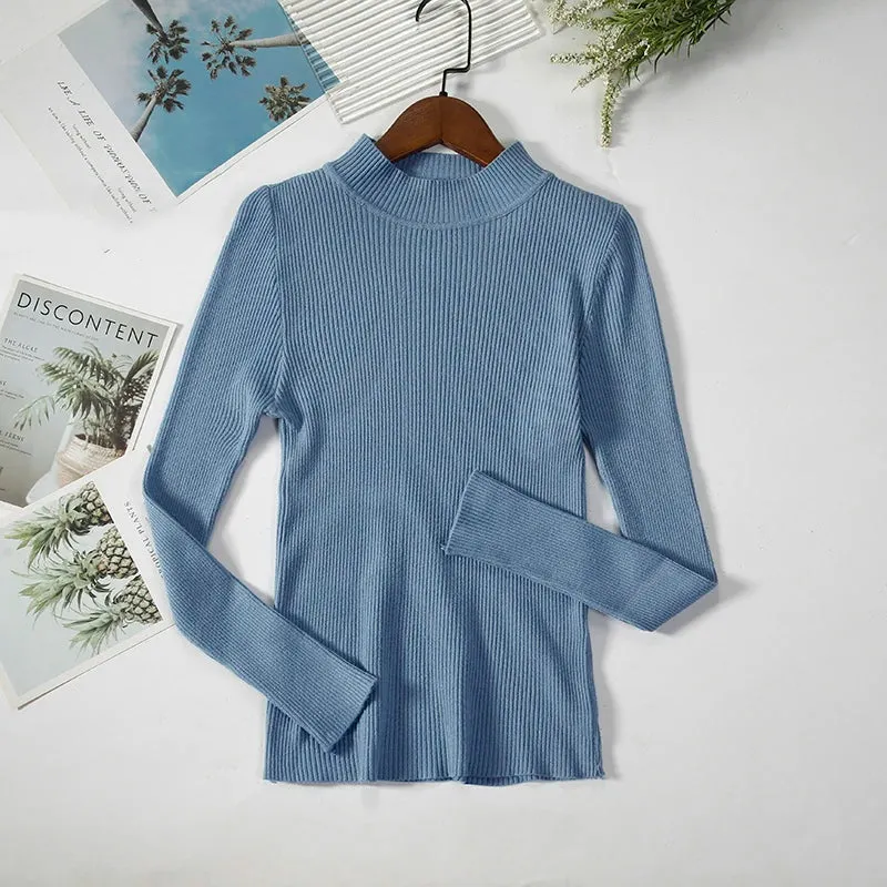 Women's Turtleneck Knitted Cashmere Soft Pullover Sweater