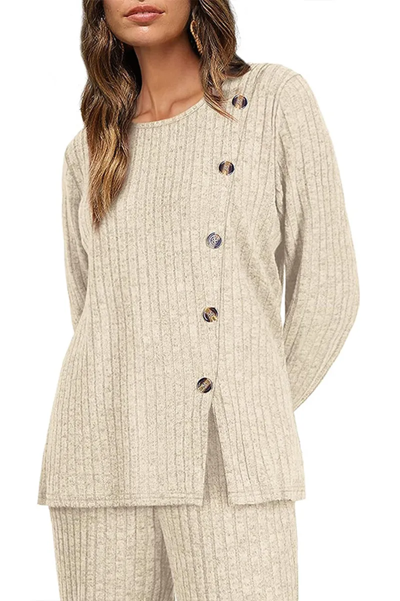 WS3196 Round Neck Pullover Sweater Outerwear