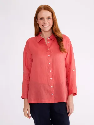 Yarra Trail Relaxed Linen Overshirt YT24S4014