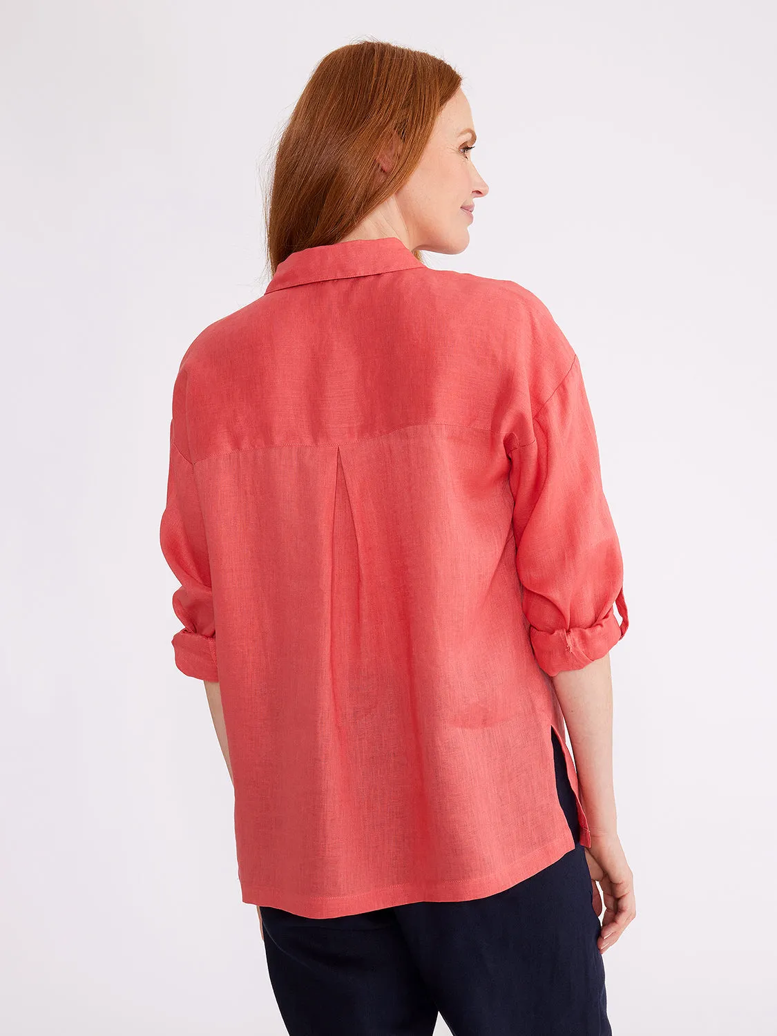 Yarra Trail Relaxed Linen Overshirt YT24S4014