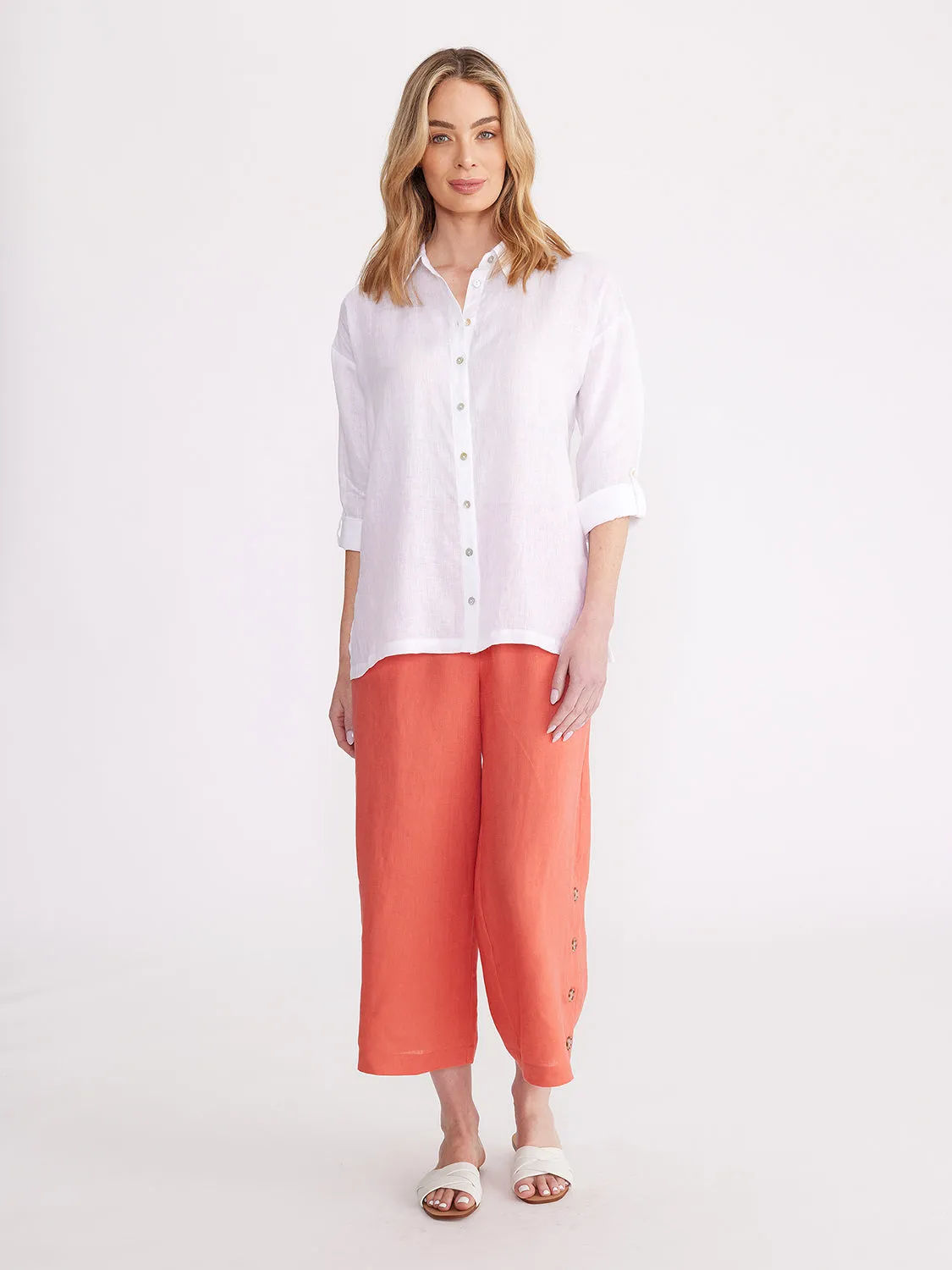 Yarra Trail Relaxed Linen Overshirt YT24S4014