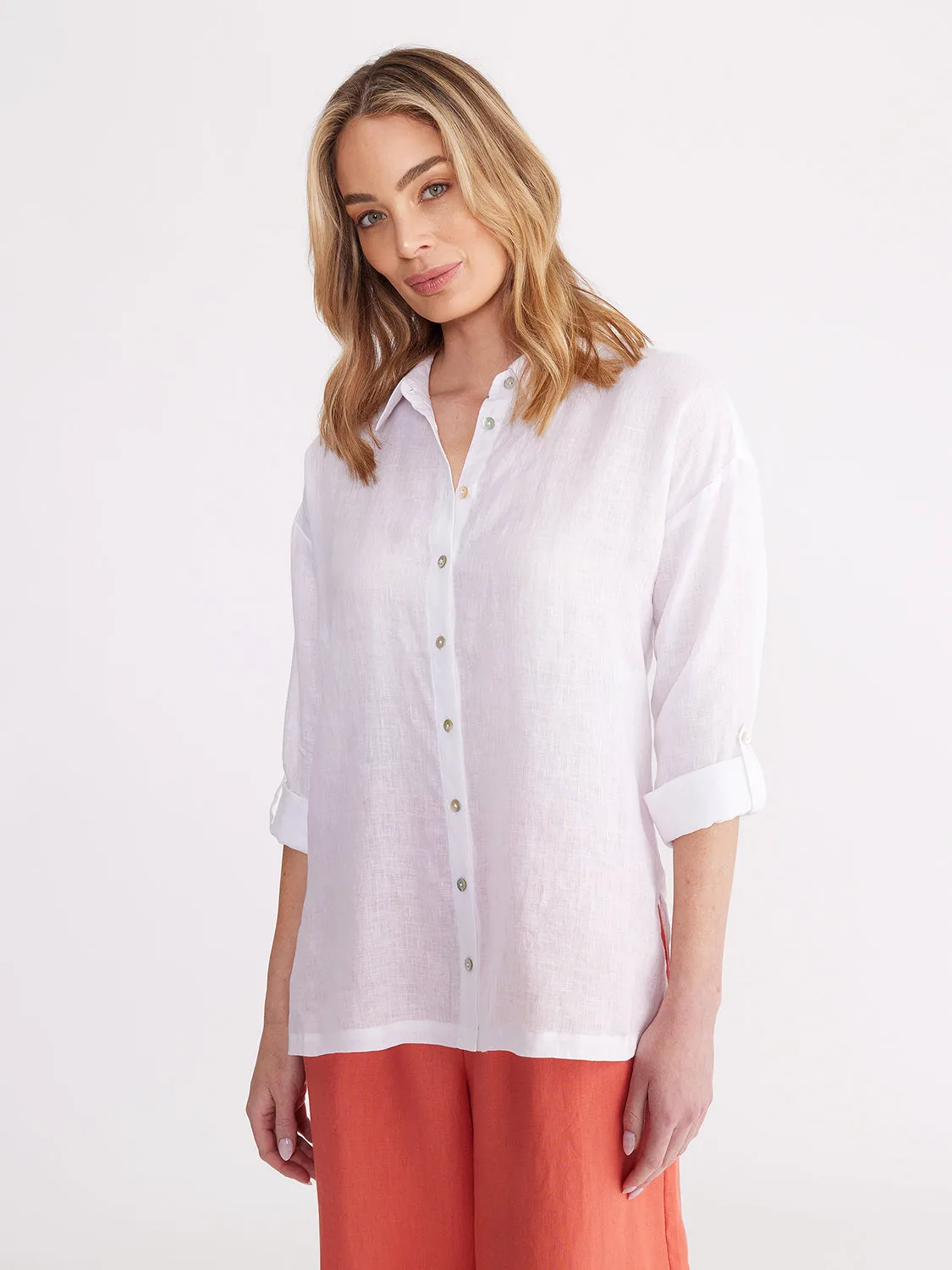 Yarra Trail Relaxed Linen Overshirt YT24S4014