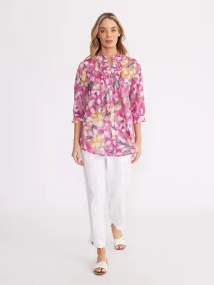 Yarra Trail Rose Petal Print Shirt YT24S4037